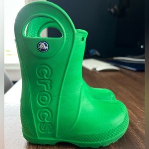Croc kids Handle it rainboots sz7